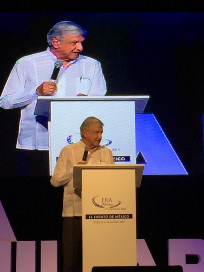 AMLO en el evento ERA, organizado en Acapulco. Foto: Especial 