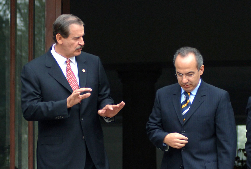 Vicente Fox y Felipe Calderón. 