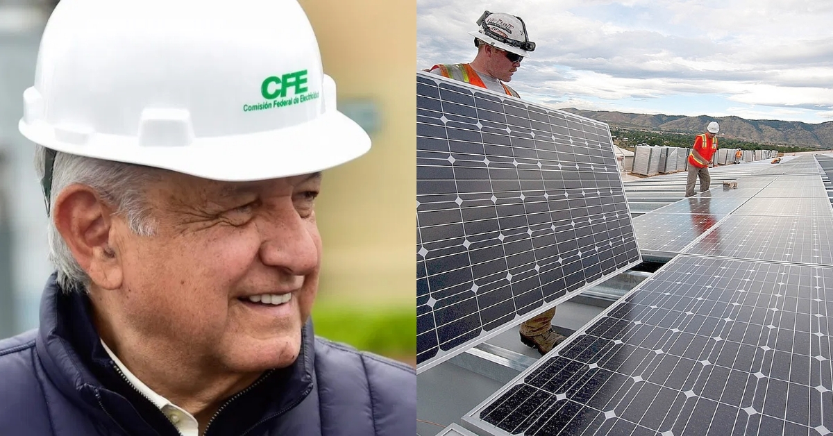 AMLO tiene en la mira un millonario plan para generar energía solar en la  CFE