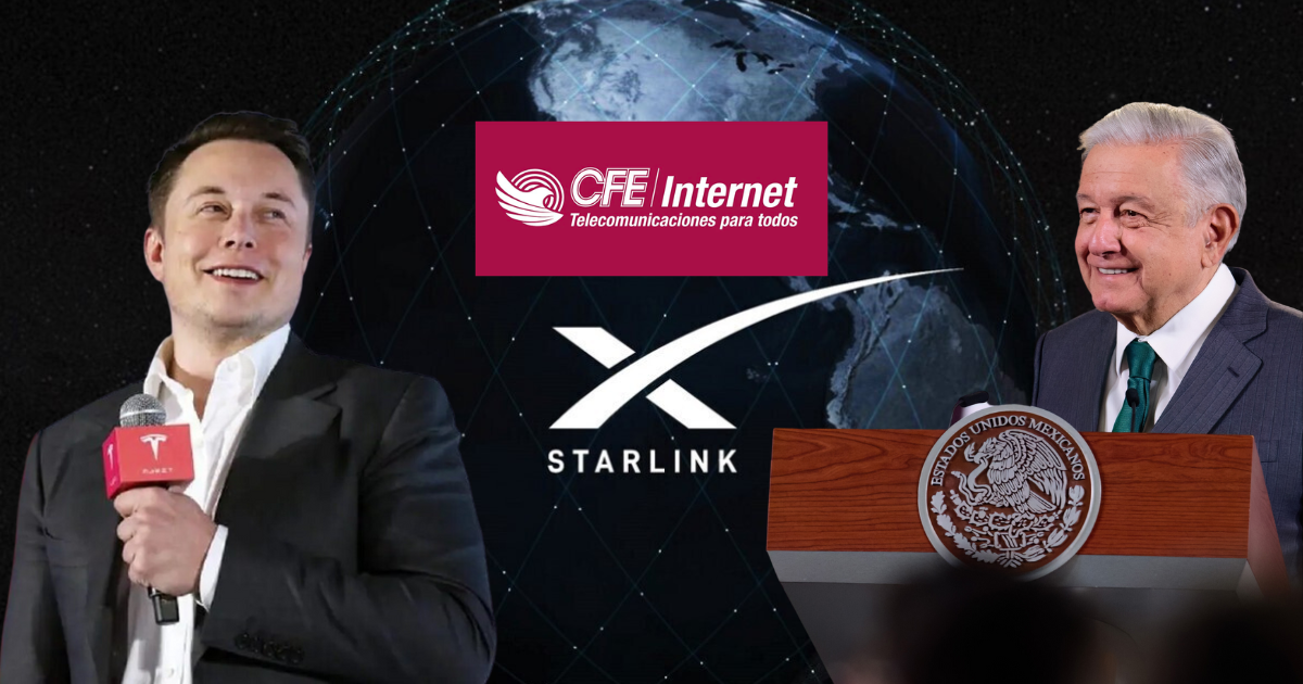 AMLO va por internet en todo México con Starlink de Elon Musk